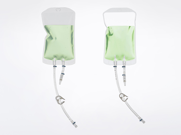 透明袋体：袋体具有高透明度，有利于辅助性工艺判断