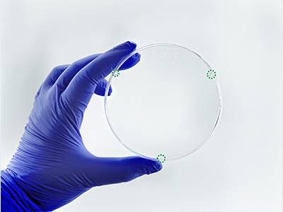 皿盖内设透气棱，确保无菌的同时利于气体交换